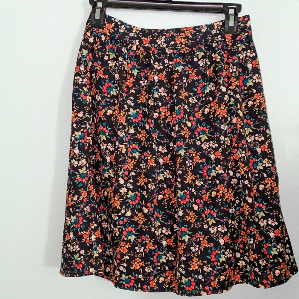 J. Crew Mercantile Floral Midi Skirt